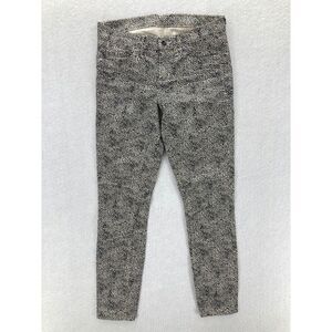 Madewell Skinny Skinny Ankle Womens Size 24 White Polka Dot Skinny Pant Low Rise